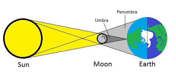 Parts of a Solar Eclipse